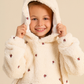 Rosebud Allover Embroidered Girls Wearable Blanket