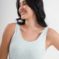 2S soft bra, wide strap, printed