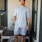 Printed top and shorts pajamas