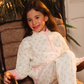 Quilted pajamas with floral print and pink details