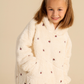 Rosebud Allover Embroidered Girls Wearable Blanket