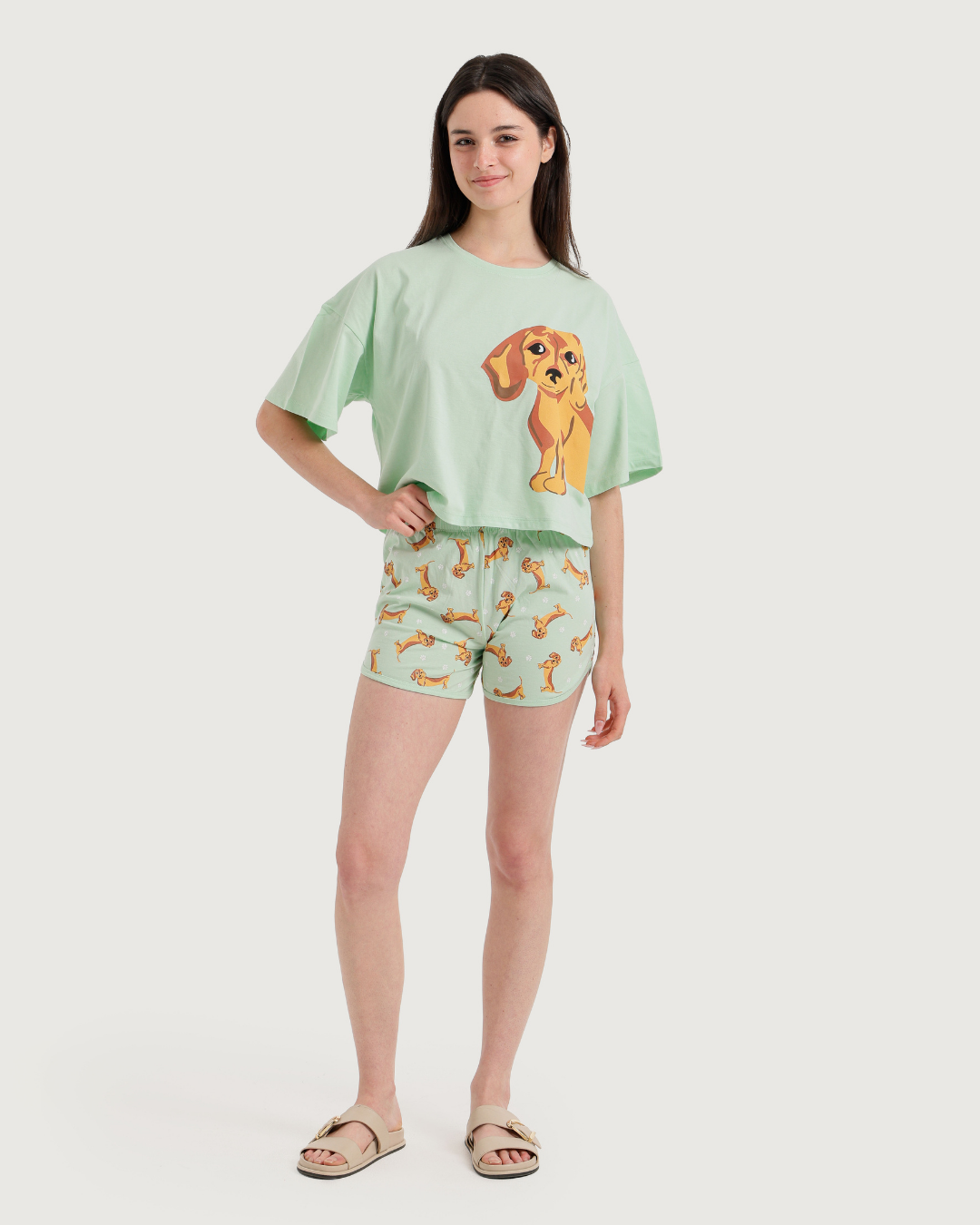 Bobby Spanish  بيجاما حريمي اوفر سايز وهوت شورت