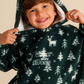 Pixeled winter forest Boys Wearable blanket