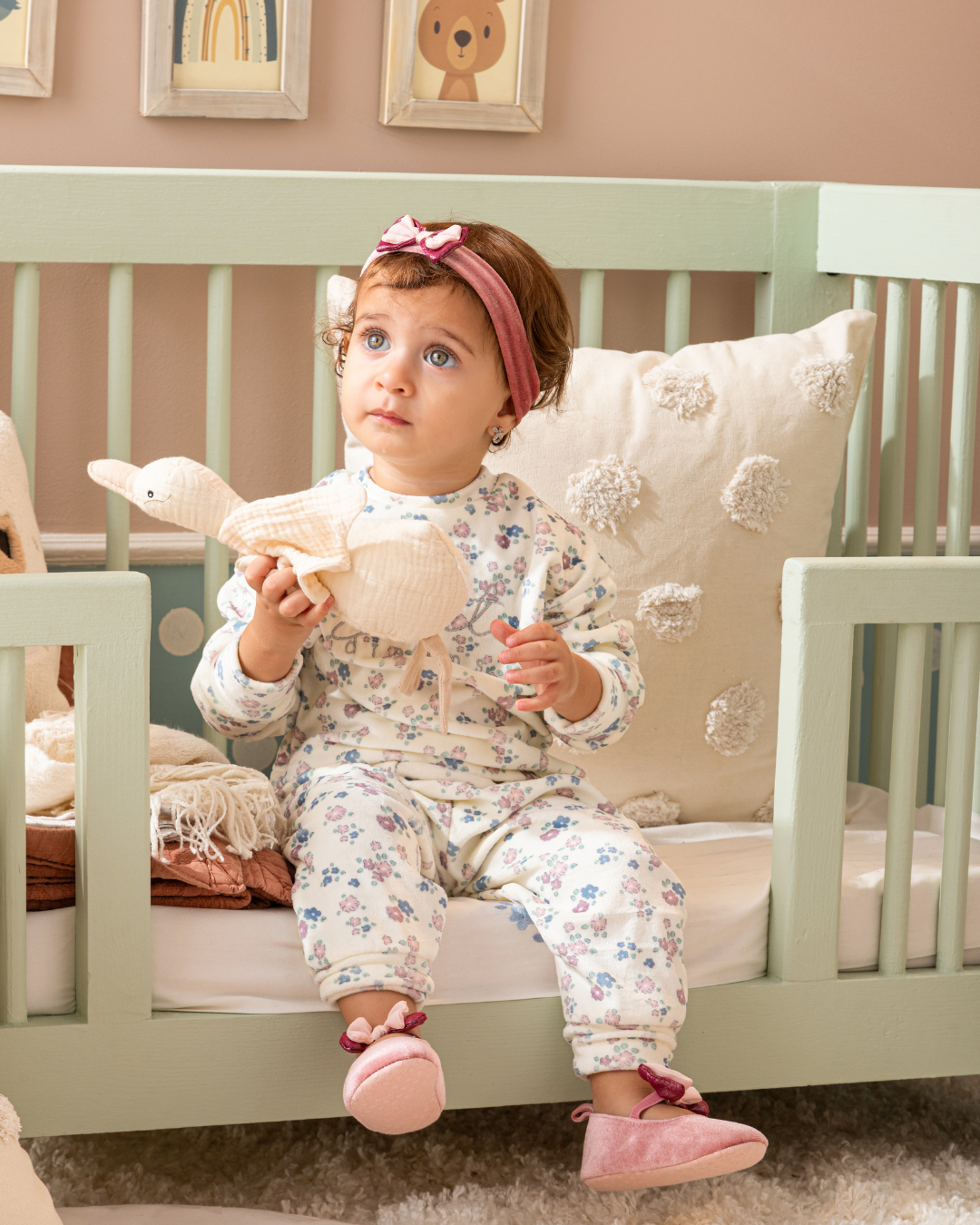 Tiny Roses بيجاما بناتي مواليد