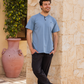 Men's half-sleeve pajamas and polo pants