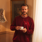 Henley pajamas with printed pants