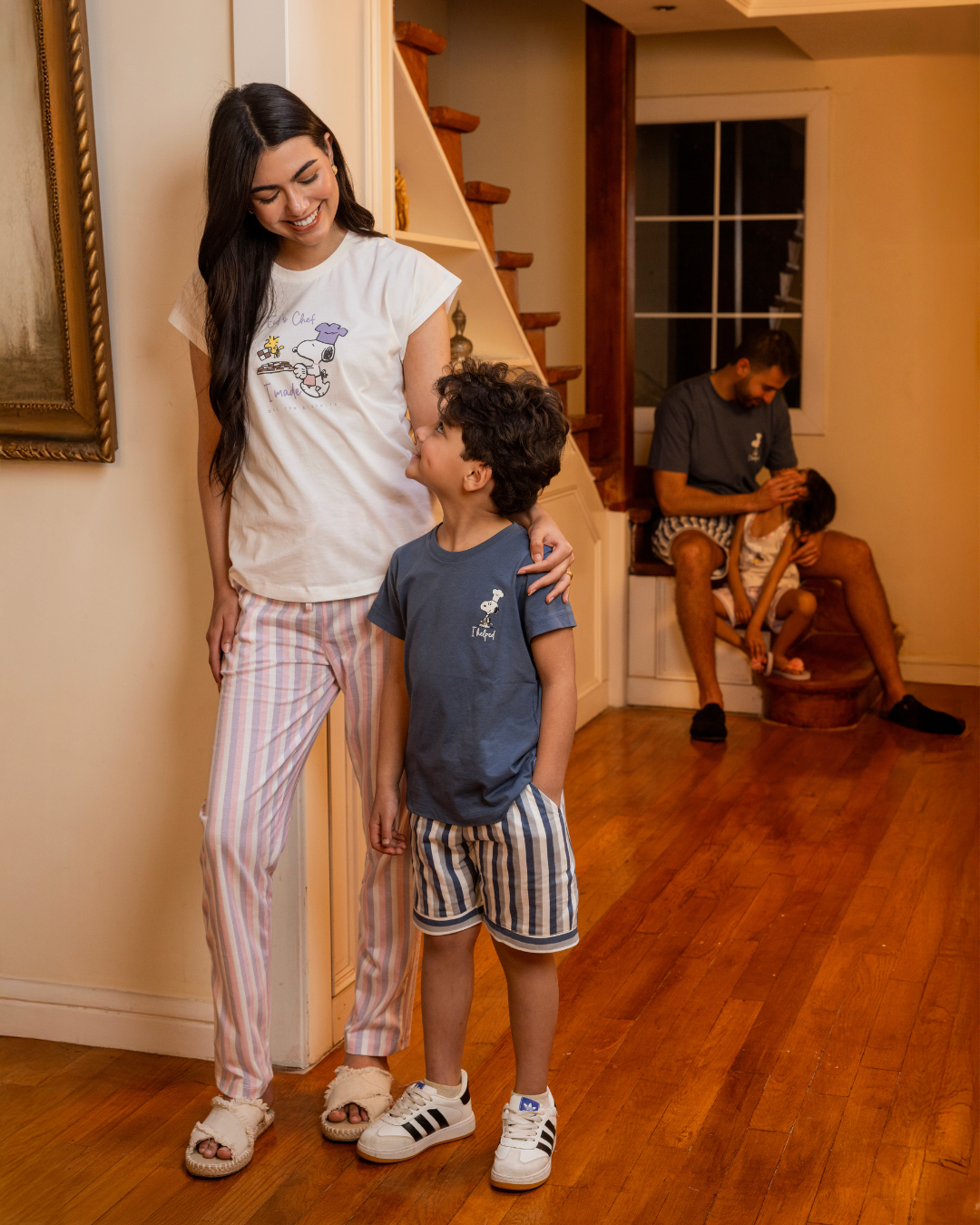 Eid Snoopy Half sleeve pajamas shorts