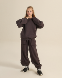 Unisex Wide-Leg Sweatpants with Pockets