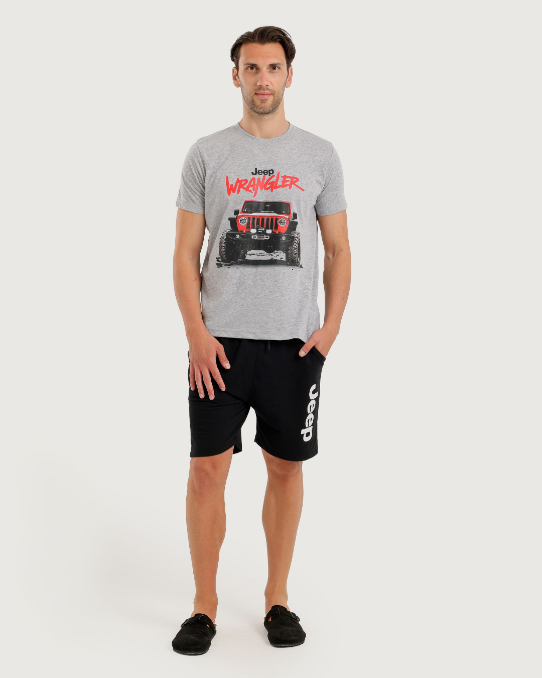 Jeep Wrangler Men's Short Sleeve Pajamas and Shorts
