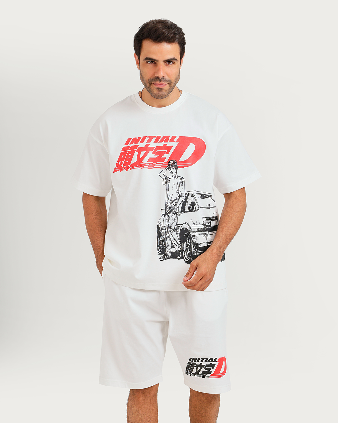INITIALD CAR بيجاما رجالي نص كم وشورت