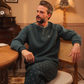 Henley pajamas with printed pants