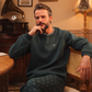 Henley pajamas with printed pants