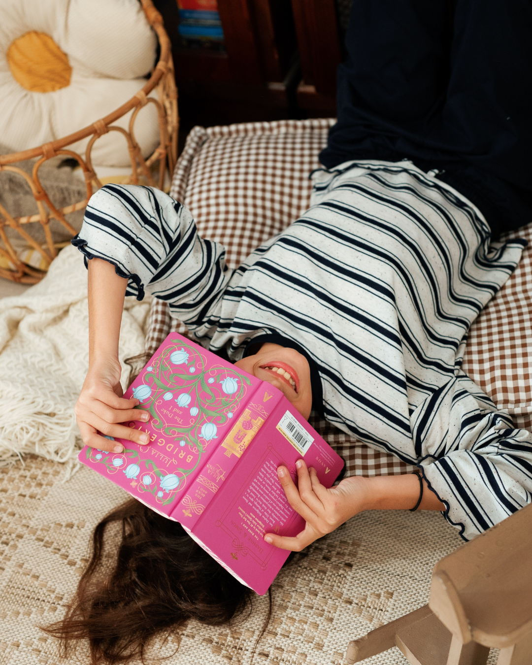 بيجاما بناتي جونيور بكم طويل واسع و بنطلون ساده