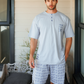 Printed top and shorts pajamas