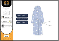 Cute fluffy puppy women robe