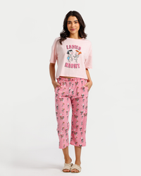 Fun Flintstones Print Women's Pajamas