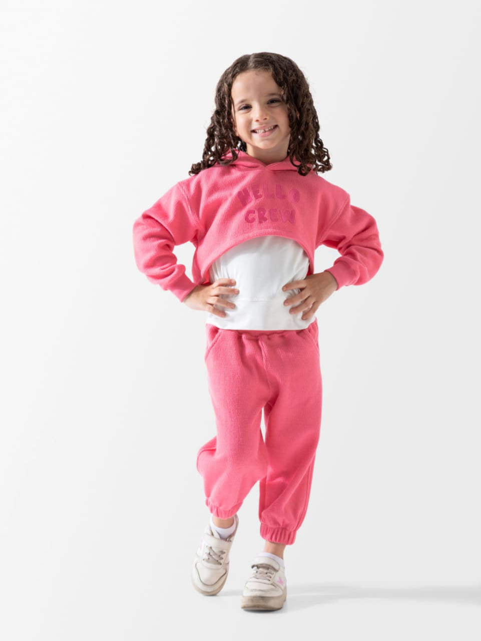 Hello Crew بيجامه بناتي وسط