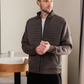 Men's pajamas with a collar and a zipper