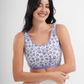 2S soft bra, wide strap, printed
