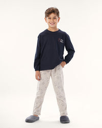 بيجاما بنطلون قطن و توب بكم اهلا ب الخريف