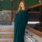 Flowers Embroidery Women's Long Sleeve Jalabiya