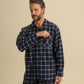 Chic Man in Charcoal Classic Pajama