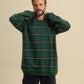 Elegant men's pajama with warm stripes