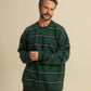 Elegant men's pajama with warm stripes
