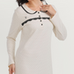 Polka-dot nightgown with Peter Pan collar