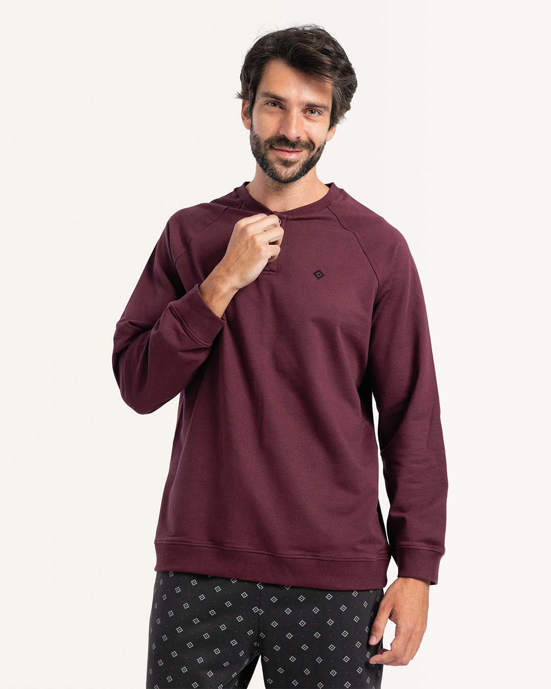 بيجاما بكم و بنطلون اشكال هندسيه صغيره