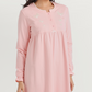 High-waisted nightgown with butterfly embroidery