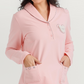 Polo collar pajamas with teddy bear embroidery