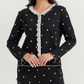 Women's pajamas with lace-up boutons