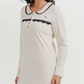Polka-dot nightgown with Peter Pan collar