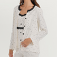 3-piece pajamas with heart print