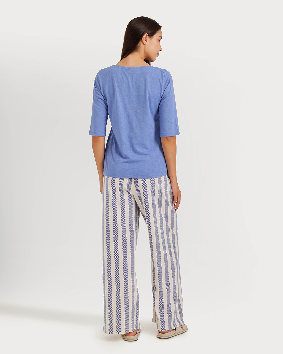 Women's pajamas with rayon pants