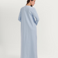 High-waisted nightgown with butterfly embroidery