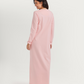 High-waisted nightgown with butterfly embroidery