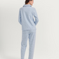 Polo collar pajamas with teddy bear embroidery
