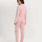 Polo collar pajamas with teddy bear embroidery