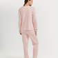 Polka-dot pajamas with notched collar