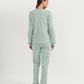 Polka-dot pajamas with notched collar