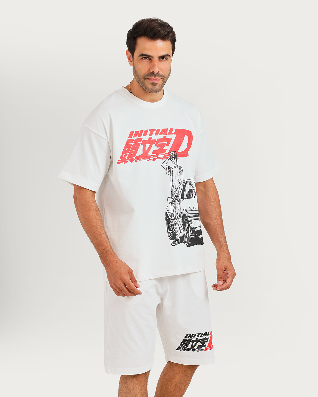 INITIALD CAR بيجاما رجالي نص كم وشورت