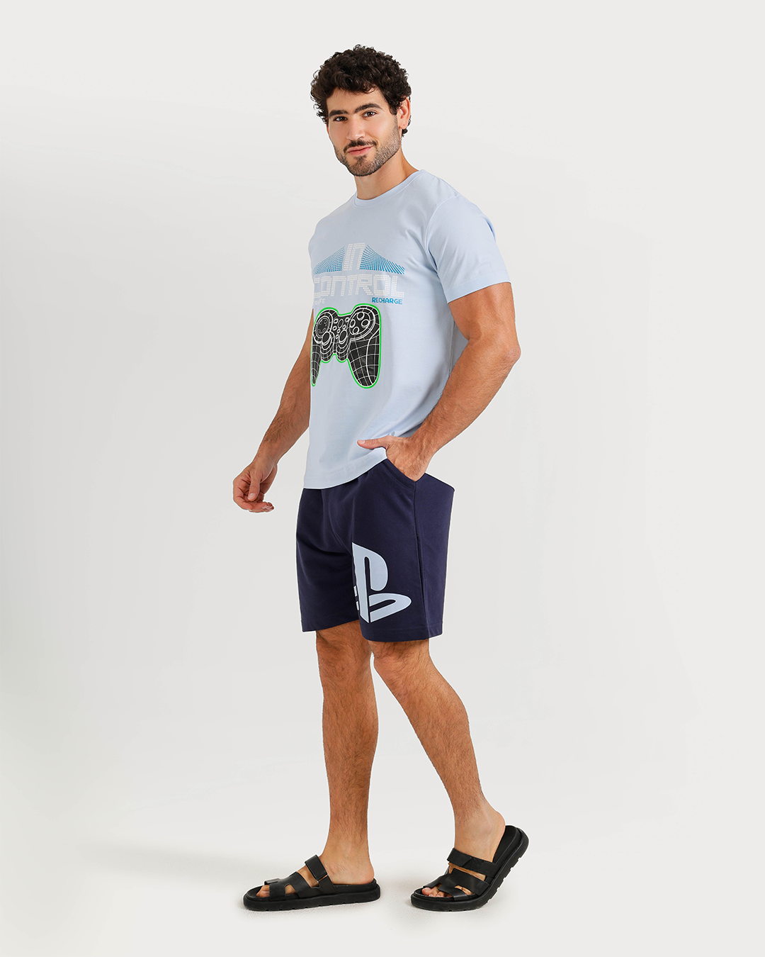playstation بيجاما رجالي نص كم وشورت