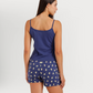 Avakud women's pajama with sleeves and shorts