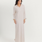 Ribbed nightgown with floral print