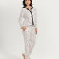 Women's pajamas with lace-up boutons