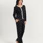 Women's pajamas with lace-up boutons