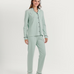 Polka-dot pajamas with notched collar