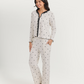 Women's pajamas with lace-up boutons
